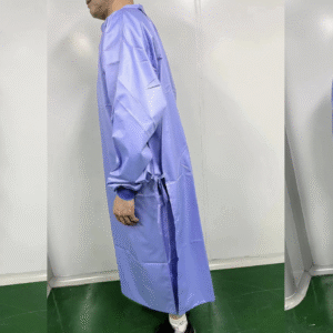 BATA TIPO QUIRÚRGICA REUTILIZABLE DE UNA CAPA